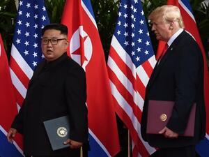 قال ترامب إن كيم أكد له أنه سيواصل التوقف عن التجارب النووية والصاروخية.