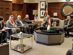 Meeting in Amman, Jordan on Saturday, the foreign ministers of Egypt, Jordan, Saudi Arabia, the United Arab Emirates, Palestine and Morocco recommended that Arab states look for an alternative peace-broker rather than the U.S (Royal Court)