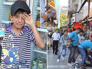 الاعتداء على طفل سوري اثناء قيامه ببيع الورق الصحي