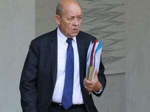 French Foreign Minister Jean-Yves Le Drian will arrive in Tehran to hold talks with senior Iranian officials (AFP/File Photo)