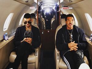 ليونيل ريتشي وابنه