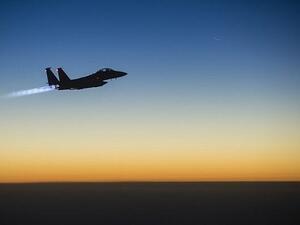 Illustrative photo of a US Air Force F-15E Strike Eagle flying over northern Iraq on September 23, 2014. (AFP/ File Photo)