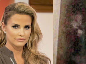 Ghostly goings-on: Speaking on Loose Women last year, the star explained she is convinced she is haunted, as a psychic once told her ghosts are attracted to her 'aura' (Source: Ken McKay - ITV - REX - Shutterstock / Katie Price - Instagram)