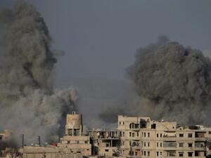 Besieged rebel-held town of Hamouria in the eastern Ghouta region (AFP/File Photo)