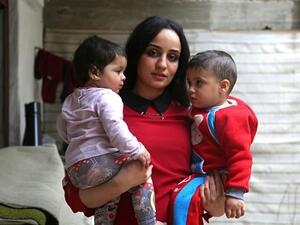 Mitat doesn't want to stay in Oujda as she fears her children will be viewed as the 'cubs of the caliphate' (AFP/File)