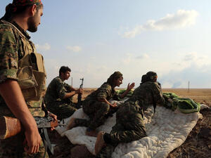 US troops supporting the Syrian Democratic Forces have been deterring Turkish-backed rebels from attacking Kurdish forces in the north of Syria. (Photo: AFP/File photo of SDF forces)