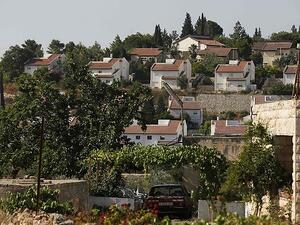 The illegal Israeli settlement of Neve Zuf. (AFP/ File)