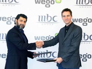 Fadel Zahreddine (left), Group Director of Brand Management- Marketing, Branding, Digital Businesses at MBC Group, and Ross Veitch, CEO & co-founder, Wego