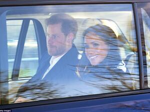 الأمير هاري وخطيبته ميغان ماركل (getty-images)