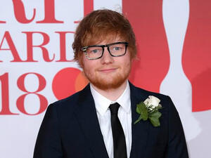 Safety: Ed Sheeran is reportedly planning to build 5ft railings outside his home, in a bid to increase protection levels at his four-bedroom abode in London (Source: David Fisher - REX - Shutterstock)
