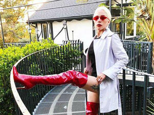 Siren: Lady Gaga looked every inch the silver screen siren as she posted a series of scintillating snaps via her Instagram account on Saturday (Source: Lady GAGA - Instagram)