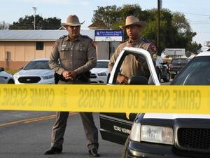 Police have not officially determined a motive, but Wilson County Sheriff Joe Tackitt told NBC News that Kelley’s former in-laws worshipped at the church (AFP)