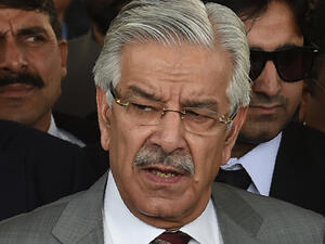 Pakistan Foreign Minister Khawaja Muhammad Asif (AFP/File Photo)	