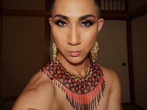 Nishimura is openly gay and sometimes wears makeup himself or dresses in drag (Instagram)