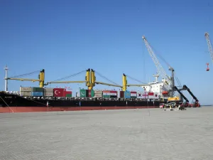 Al-Hudeidah Seaport on Yemen’s western coast (AFP/File Photo)	
