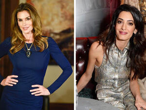 أمل كلوني وسيندي كروفورد