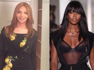 ناعومي كامبل ووالدتها