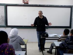Palestinian teachers have been on strike for four weeks. (AFP/File)