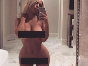Mixed response: Kim's naked selfies often draw both positive and negative reactions (Source: ) Mixed response: Kim's naked selfies often draw both positive and negative reactions (Source: )