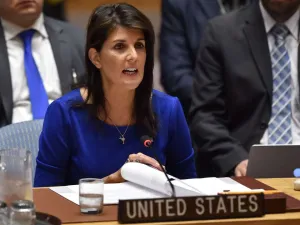 US Ambassador to the UN Nikki Haley speaks during UN Security Council meeting. (AFP/ File)