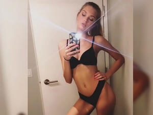 Treating herself: Romee Strijd stripped down to her undergarments and flaunted her enviable gym-honed physique on Tuesday ahead of a massage (Source: Romee Strijd - Instagram) Treating herself: Romee Strijd stripped down to her undergarments and flaunted her enviable gym-honed physique on Tuesday ahead of a massage (Source: Romee Strijd - Instagram)