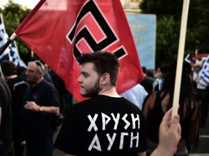 Far from fighting fascists in the streets, the alt-left snipe at antifascists from their social media parapets. (AFP)