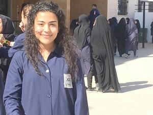 Yehya at her school in Tibnin, Lebanon. (The Daily Star/Behbod Negahban)
