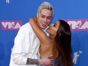 Ariana Grande and Pete Davidson. (AFP) Ariana Grande and Pete Davidson. (AFP)