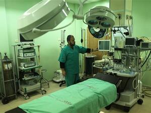 Beit Hanun hospital in the northern Gaza Strip closes activities on Jan. 29, 2018 after it ran out of fuel (AFP)