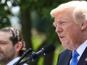 US President Donald Trump holds a news conference with Prime Minister of Lebanon Saad Hariri, in the Rose Garden at the White House on July 25.(AFP) US President Donald Trump holds a news conference with Prime Minister of Lebanon Saad Hariri, in the Rose Garden at the White House on July 25.(AFP)