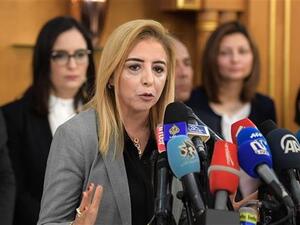 Tunisia's temporarily-appointed health minister, Sonia Ben Cheikh, speaks during a press conference in the capital Tunis on March 11, 2019. (AFP/ File Photo)
