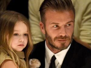 ديفيد بيكهام وابنته هاربر