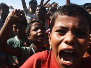 Young Rohingya refugees (AFP)