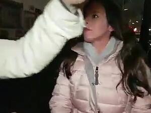 One of the men rudely thrusts his hand in front of the camera and forces Ms Yamin, a reporter for Israeli channel KAN, to abandon her broadcast (Twitter)