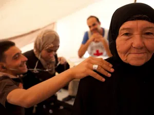 Shaimaa a 70 years old Iraqi displaced citizen (Twitter)