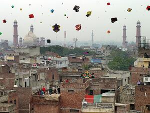 Basant (kite flying festival) in Lahore (Twitter)