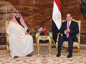 Prince Mohammed bin Salman bin Abdul Aziz arrives to Egypt (Twitter)