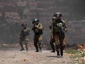 Israeli security forces clashed with Palestinian (Twitter)