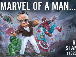 Tribute to comic-book icon, creator of the modern superhero Stan Lee (Twitter)