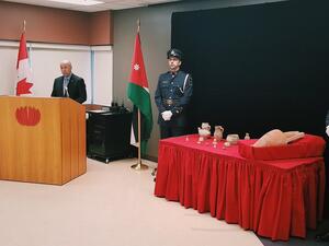 Repatriation of ancient Jordanian artifacts to their country of origin (Twitter)