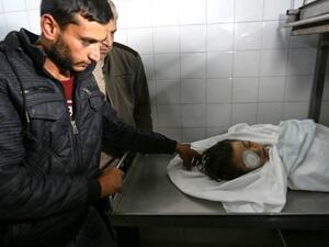 Palestinian Ahmed Yasser Sabri Abu Abed, aged 4 years and eight months (Twitter)