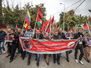 Palestinians in Gaza support Venezuelan President Nicolas Maduro (Twitter)