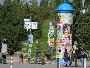 Berlin’s traditional “Litfasssäule” (Twitter)