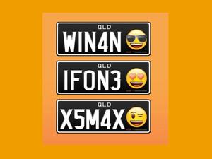Emoji license plates (Twitter)