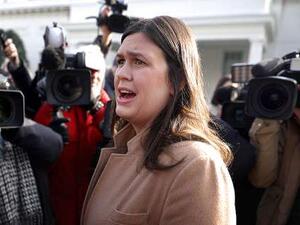White House press secretary Sarah Sanders  (Twitter)