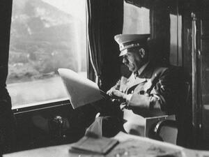 Nazi dictator Adolf Hitler refused to visit any concentration camps during the Holocaust, and even pulled down a blind on his train window when passing Jewish prisoners being led into camps (Shutterstock)	