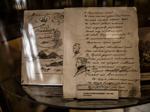 Manuscript and Drawings of Alexander Pushkin (Shutterstock)