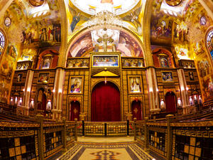 Interior of coptic church , Sharm-el-Sheik, Sinai, Egypt (Shutterstock)