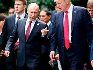 Russian President Vladimir Putin with Donald Trump (Twitter)