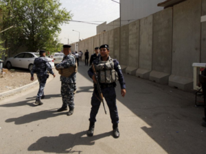 Iraqi police patrolling in Baghdad. (AFP/File)